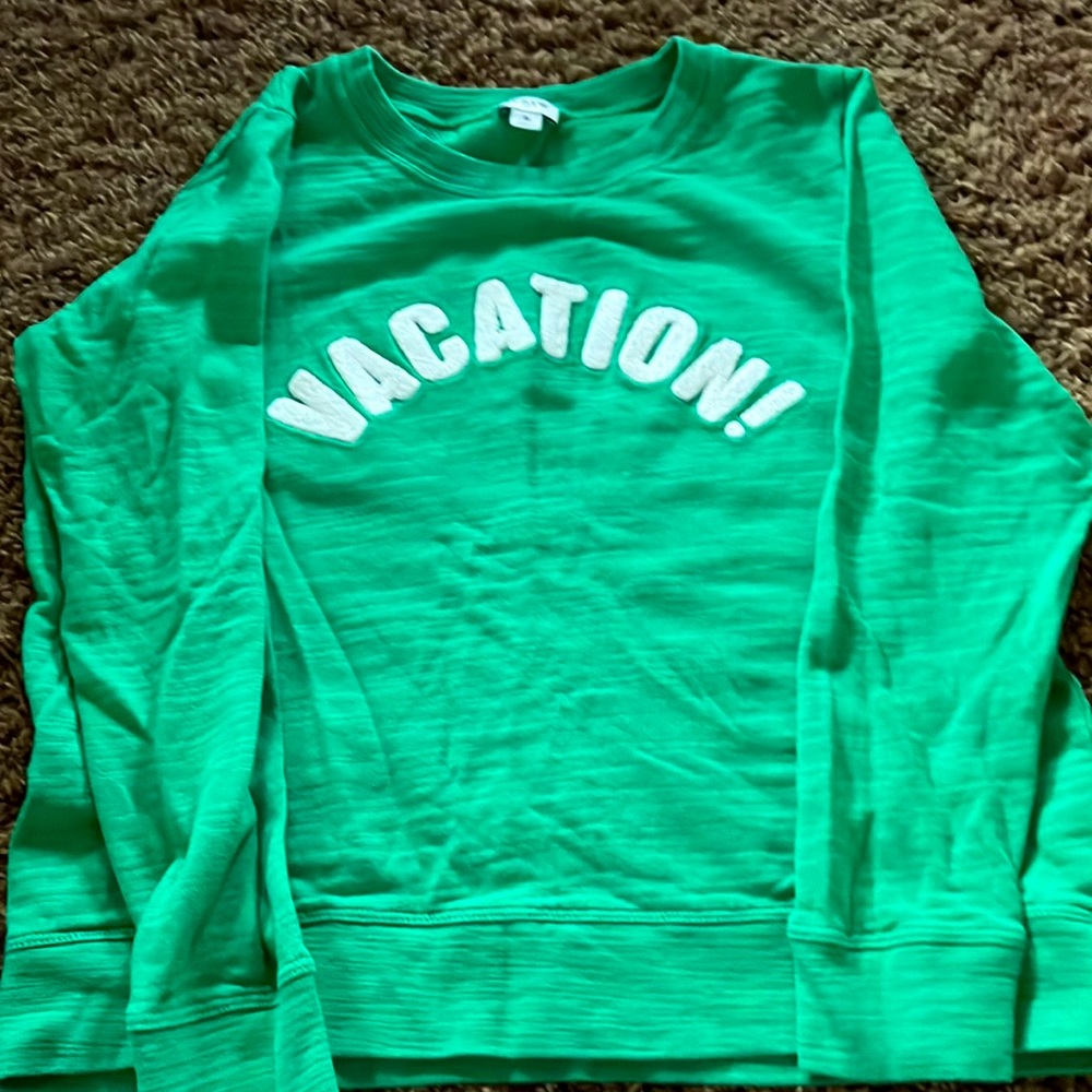 Green vacation sweatshirt